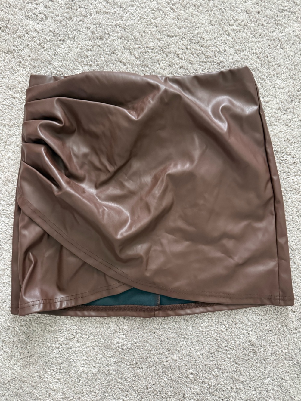 Women’s Brown Faux Leather skirt